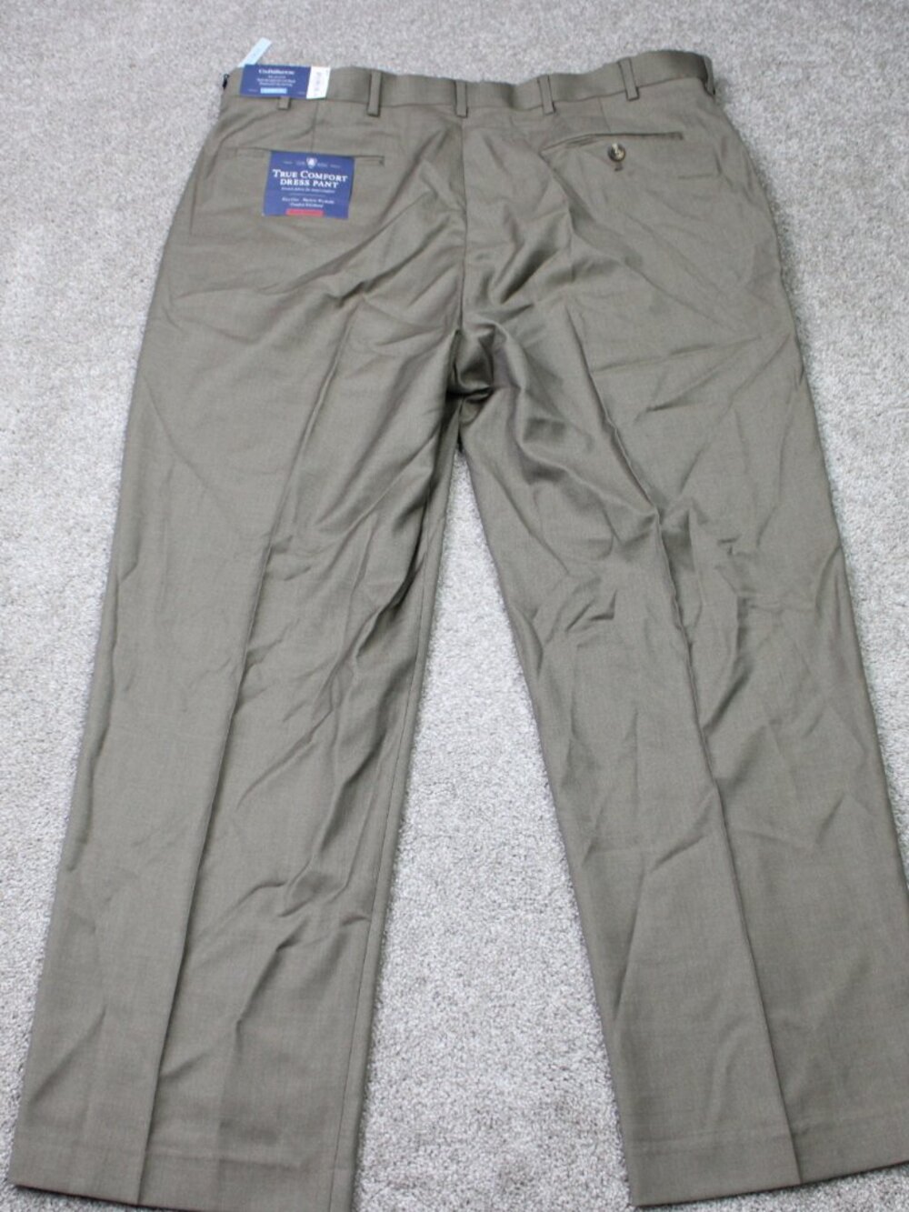 Croft & Barrow Pants NWT Mens 40x30 Brown True Comfort 4 Way Stretch Classic Fit - Picture 5 of 15